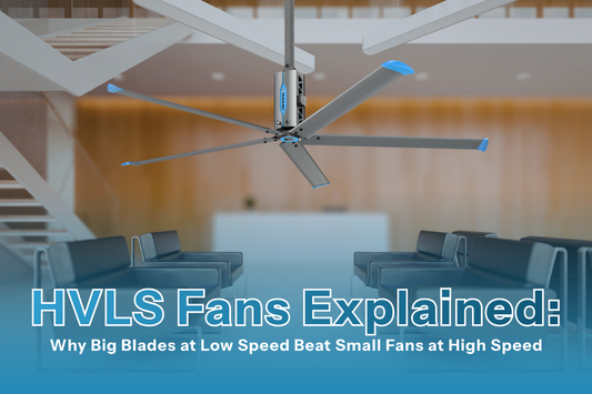 HVLS Fans Explained: Why Big Blades at Low Speed Beat Small Fans at High Speed